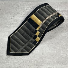 Vintage Giorgio Cosani Silk Tie Geometric Abstract Hand Made Wide 60  x 3.75  