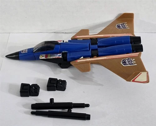 B-155 VINTAGE 1980'S HASBRO G1 TRANSFORMERS DECEPTICON JET DIRGE ACTION FIGURE