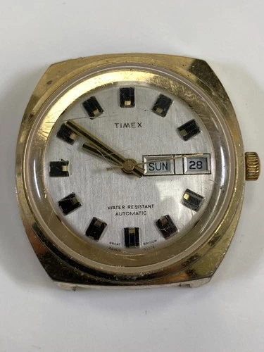 Vintage Timex Automatic Men's Watch, Pre-Owned, Runs (37-#54)