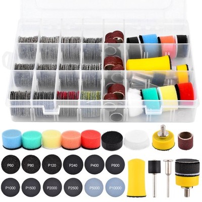 268 PCS 1 Inch Wet Dry Sanding Discs and Drums, 60 to 10000 Grit Wet Dry Sand...