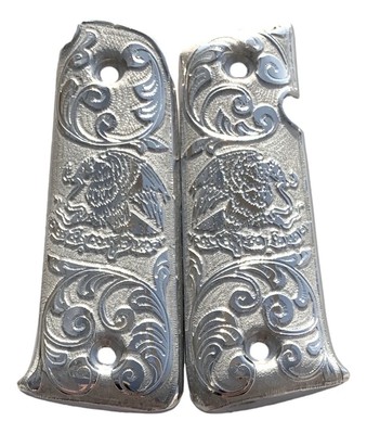 Cachas Llama Caliber 380-22 32 Original 65a Mexican Flag Grip MADE IN MEXICO