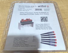 Wiha Precision Screwdriver Set 26190, Slotted  Phillips, Ergonomic, 7 pcs