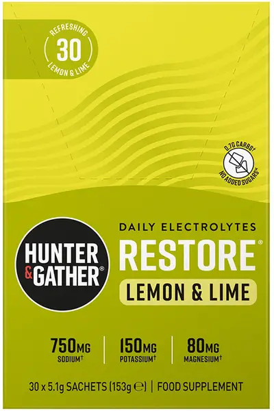 Hunter & Gather Pink Restore Electrolytes Lemon Hydration Support Sachets Flavour - 30 Sachets - Image 2