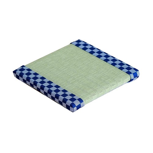 Japanese Tatami Figure Display Stand Blue Ichimatsu Square Mat Inspired by Anime - Picture 6 of 6