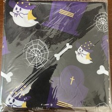 Fall Dog Bandanas, Halloween Pet Scarf 2-Pack, Ghosts and Plaid Large