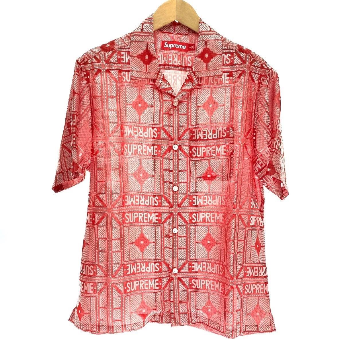 Chemise homme manches courtes Supreme taille M rouge quasi