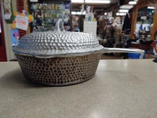 Chicago Hardware Foundry CHF 89A Nickel PlateHammered Chicken Fryer Basting Lid