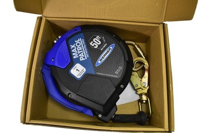 Werner Max Patrol Self Retracting Lifeline 50ft Cable SRL R410050 Class 1 w/Hook