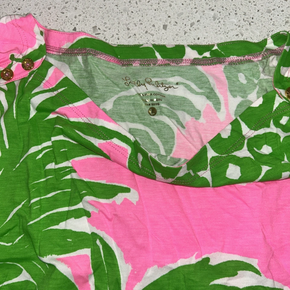 NUEVO SIN ETIQUETAS Vestido de Flamenca Lilly Pulitzer Para Mujer Rosa Puchero Súper Lindo Talla Grande L Foto 2 de 4
