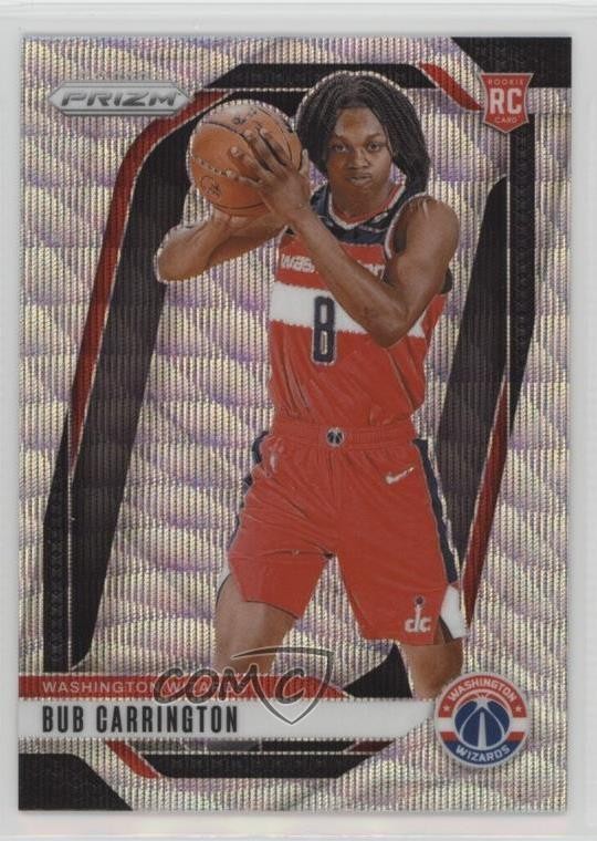 2024-25 Panini Prizm Wave Prizm Bub Carrington #244 Rookie RC