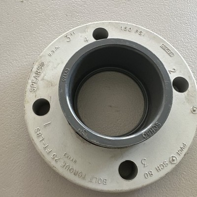 Spears  854-030 3'' Sch 80 PVCI Vanstone Pipe Flange MY1X3, QZ1A3