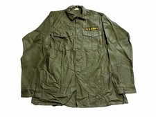 60s US Army OG-107 Shirt - DeadStock Nos - Xl - Vietnam era Cotton Sateen
