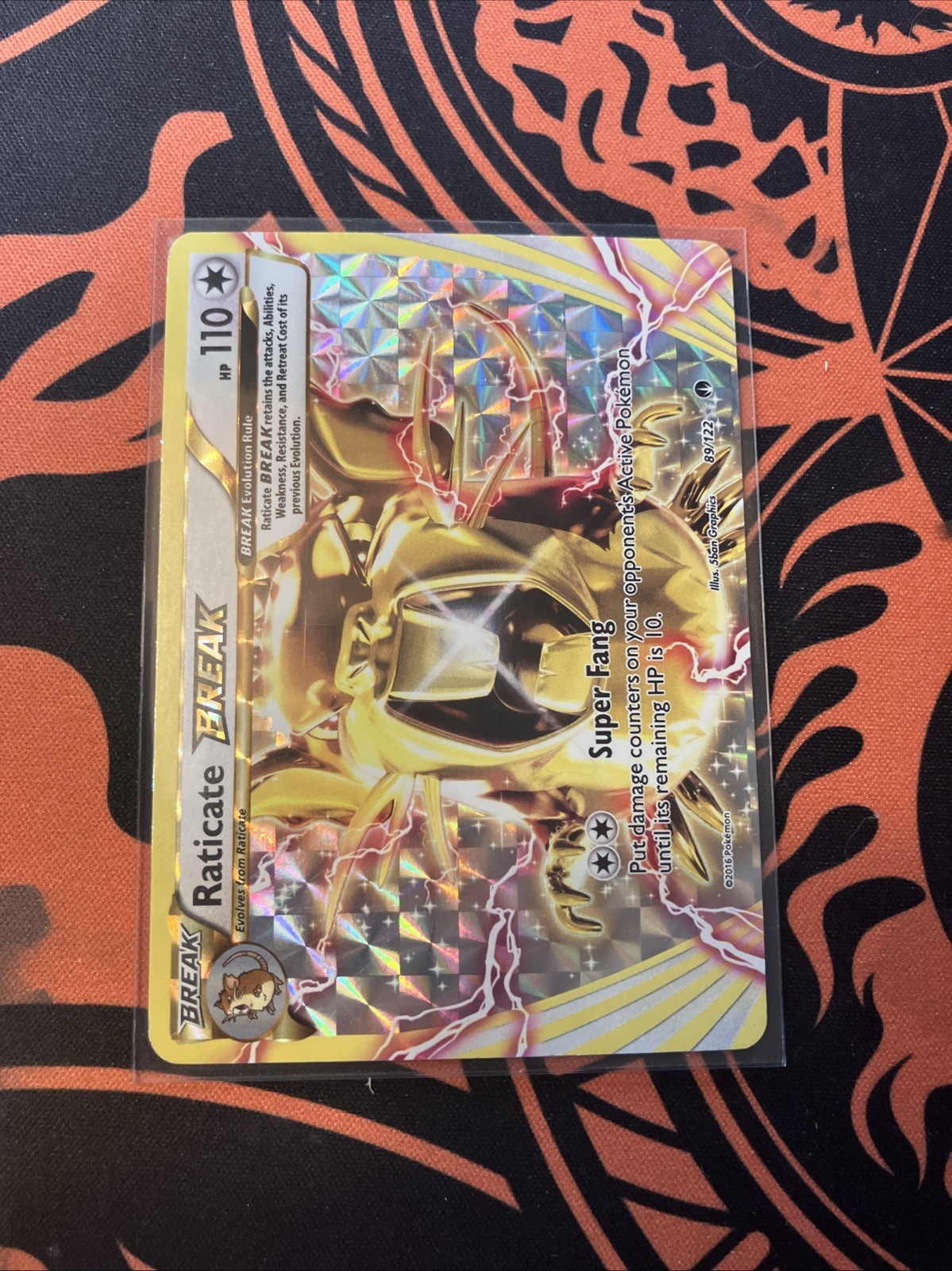 Pokémon Raticate Break 89/122 Ultra Rare Holo 2016 XY Breakpoint LP