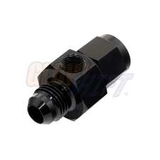 GlowShift -6 AN Male to Female Inline 1/8NPT Fuel Pressure Sensor Thread Adapter