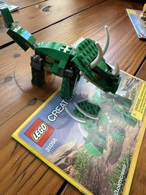 LEGO Creator 3IN1 (3) SETS 31112 31088 31058 Lion Shark Dinosaur w Instructions