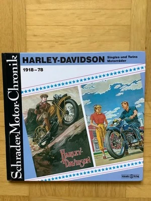 HARLEY DAVIDSON Singles u- Twins 1918-78 Schrader-Motor-Chronik (gebunden, 1992) - Bild 1 von 2
