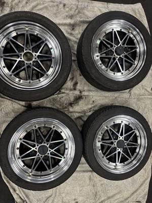 WORK Equip 03 Wheels Rims 15 inch 5.5J +35 PCD100 4H NO TIRES