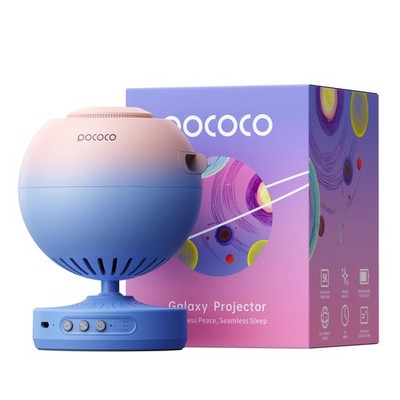 POCOCO Galaxy Star Projector for Bedroom with Replaceable Optical Film Discs,...