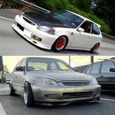 Fits 99-00 Honda Civic SP Style Front Bumper Lip Spoiler Splitter Unpainted PU