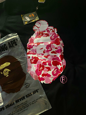 A Bathing Ape BAPE Men s Black Pullover Hoodie Size S Logo Streetwear