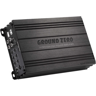 Ground Zero GZHA MINI FOUR - 4-Kanal Mini Verstärker - 4 x 130 Watt RMS @ 2 Ohm
