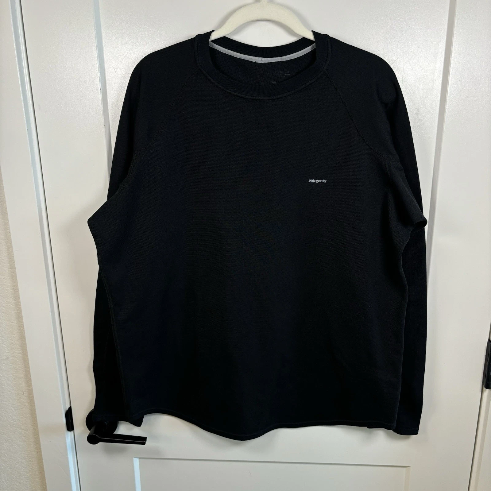 Patagonia Mens Shirt Capilene 3 Midweight Baselayer Polartec Crew Neck Black XL