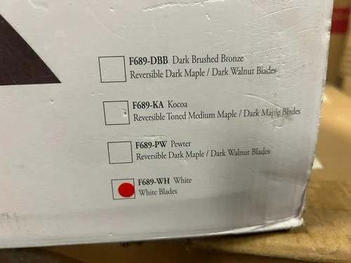 Minka Aire Kola-XL - 60" Ceiling Fan F689-WH - White - Picture 4 of 6