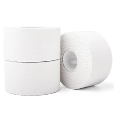 (3 Pack) White Athletic Sports Tape, Very Strong Easy Tear No Sticky Residue ...