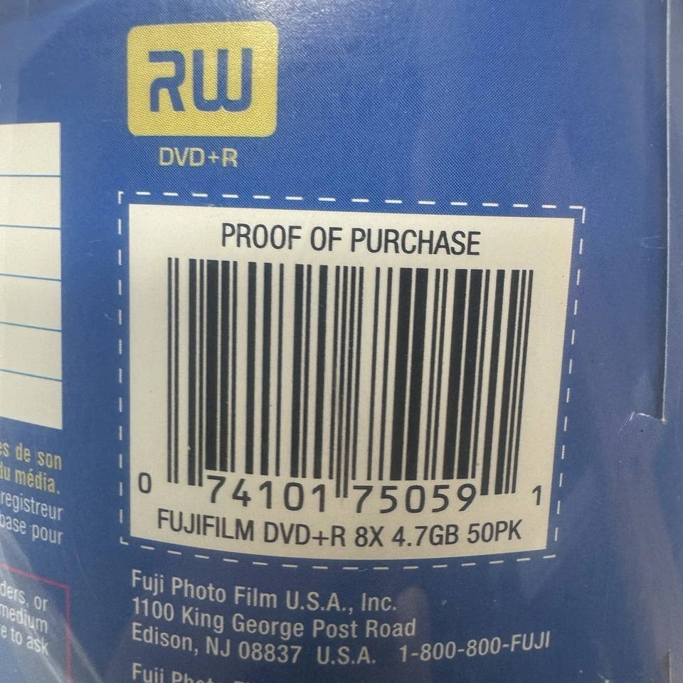 FUJIFILM CD-R 80 MIN. 700MB 50 PACK NEW Open Box 48X speed FREE SHIPPING - Image 3 of 4