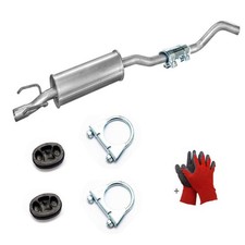 Auspuff fur OPEL CORSA B Mittelschalldämpfer 1.2-1.7 +Montagesatz Neu