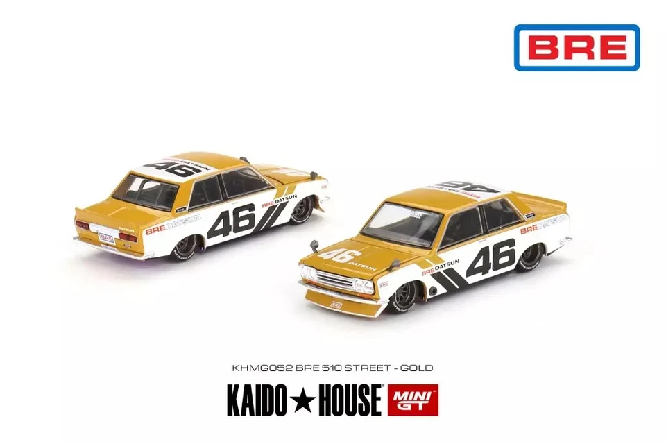 Mini car 164 Datsun 510 Street BRE510 V3 KAIDO HOUSE left-hand drive "Mini GT - Image 2 of 4