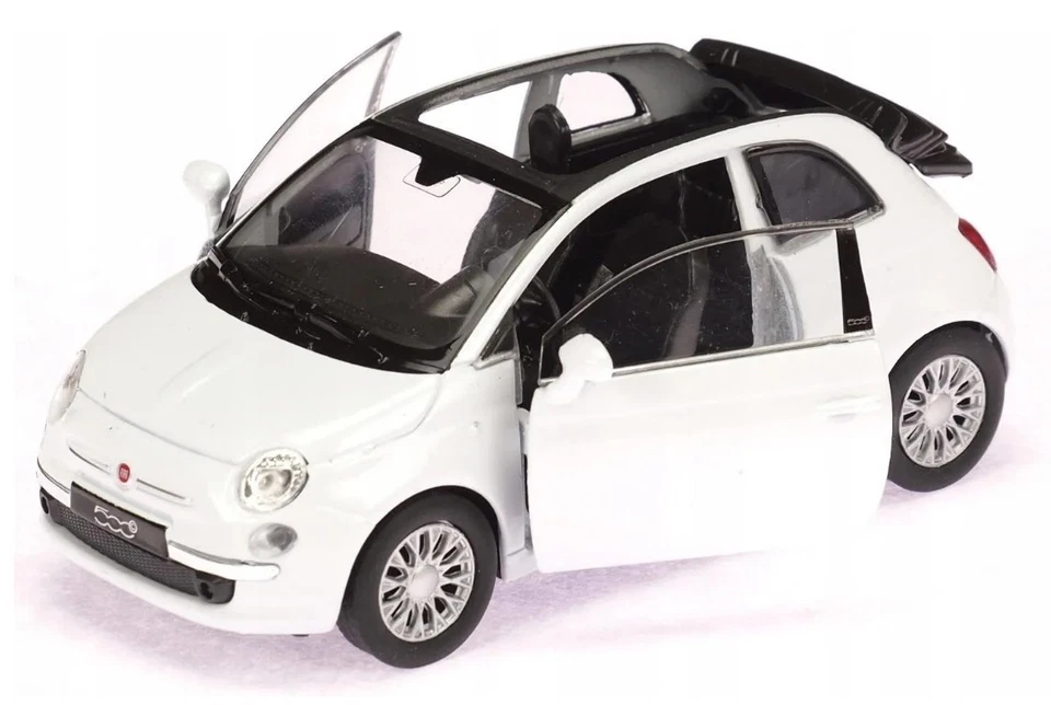 Welly 2010 Fiat 500C White 1:34 1:39 Scales 4.5 Inch Car US IMPORT DUTIES PAID - Image 2 of 4