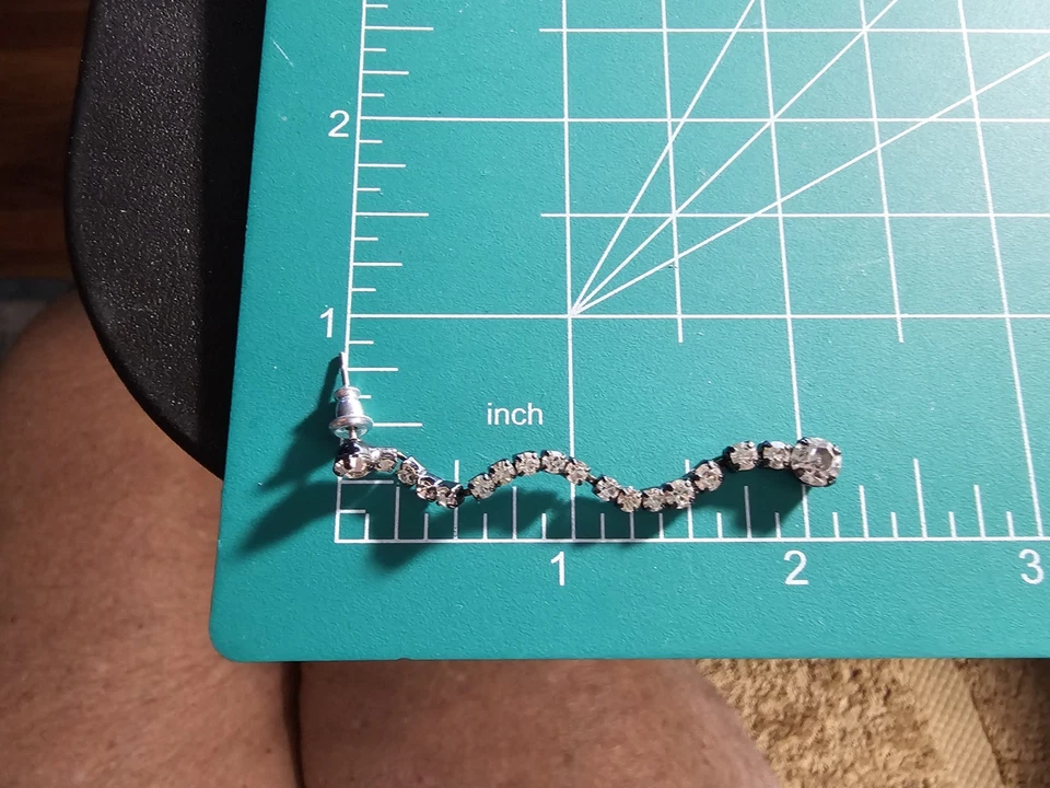 Белк гематит серьги тон стойка назад подвеской - очень легкий - Изображение 2 из 4