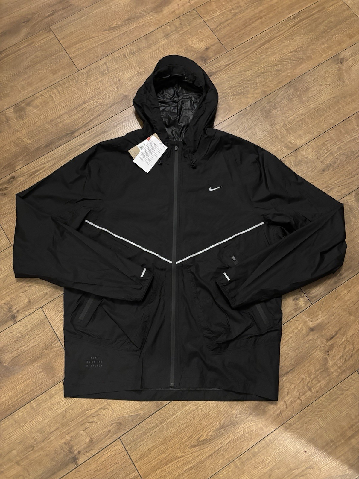 Nike Storm-FIT ADV Running Jacket | Size L | Black / Silver | RRP £240