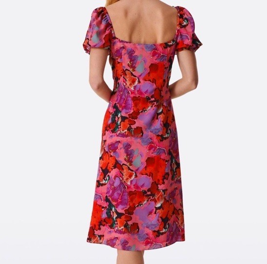 Paul Smith Marble Print Dress 42 Midi Length NWT View 2