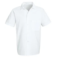 Red Kap Button-Front Cook Shirt