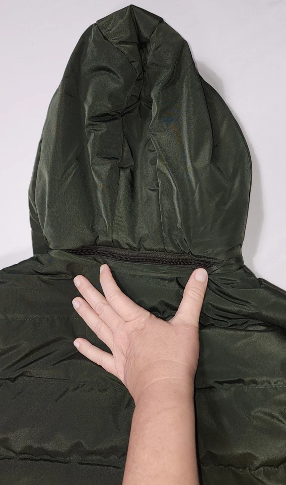 Chaleco impermeable con capucha frontal Zhang Hao para hombre camuflaje verde talla 3XL Foto 4 de 4