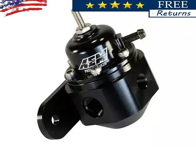 #ad Universal Adjustable Black Fuel Pressure Regulator AEM 25 302BK Fast Shipping $75.00