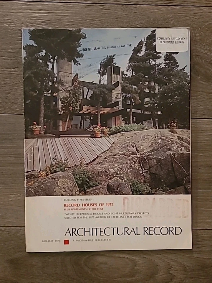 Set Of 3 Vintage Architectural Record Magazines From 1973-1977 - Image 3 of 4