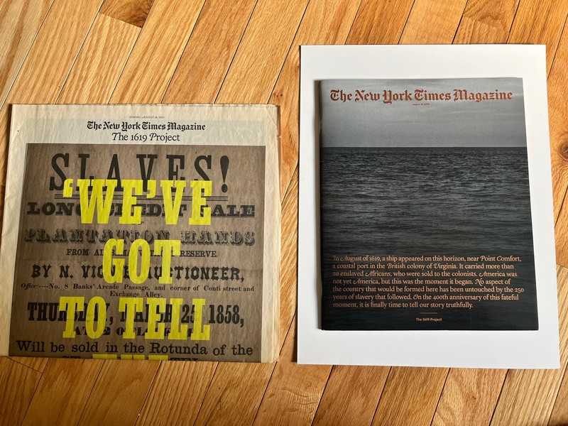 New York Times Original 1619 Project Magazine Newspaper Nikole Hannah-Jones 2007
