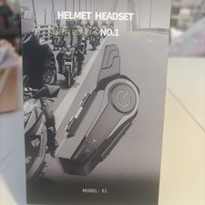 Motorcycle Headset E1 Helmet Intercom Headset with CVC Noise Cancellation Stereo