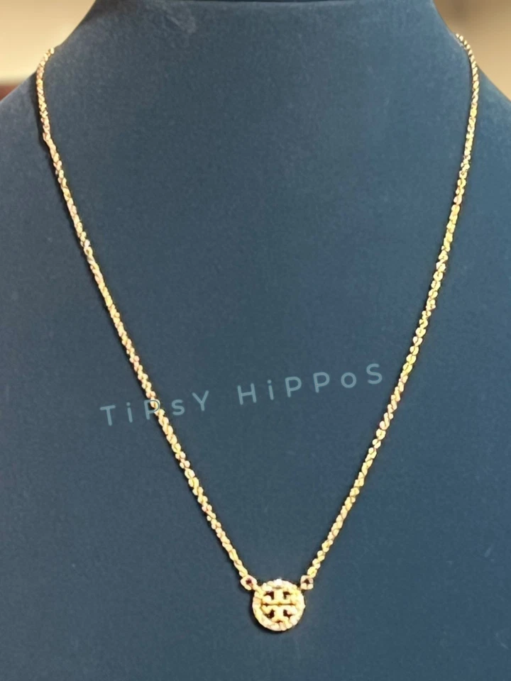 Collar Tory Burch Gold Miller Pave Foto 3 de 4