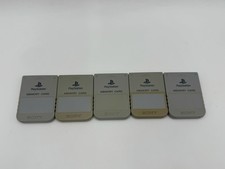 Official Sony PlayStation PS1 Memory Card 15 Blocks Gray Tested x5 Japan 14 