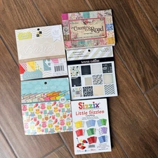 6 x 6 Paper Pads Lot Scrapbooking Sizzix, Designer, Country Road And More