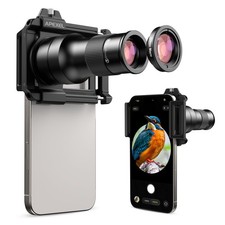 APEXEL 6X Telephoto 150mm Macro 2in1 Lens for iPhone and Android