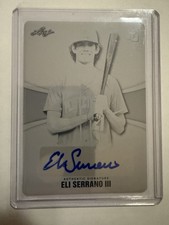 2021 Perfect Game Eli Serrano III Black Plate 1/1 Auto NYM Mets Rookie