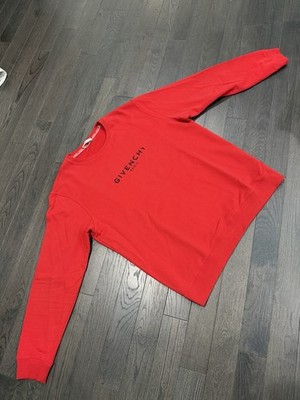 Mens Givenchy Paris Crew Sweater Red XL. 100% Authentic | eBay