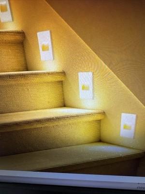 LED Step Lamp Recessed Stair Light for Stairway Corridor Lighting Warm White Lig