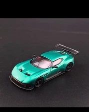 Fine Works 1:64 Aston Martin Vulcan open alloy car model-green