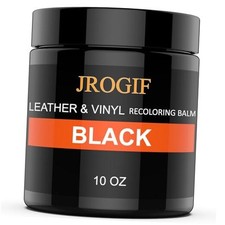 Leather Recoloring Balm, Leather Repair Kit for Furniture, Leather 10 OZ BLACK
